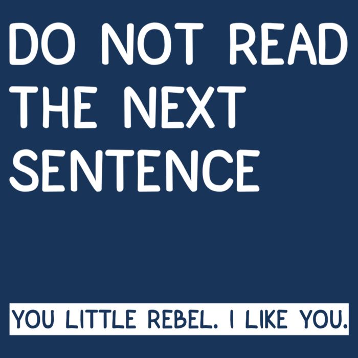 Do Not Read The Next Sentence You Little Rebbel Funny Sayings Infant Baby Jersey Bodysuit