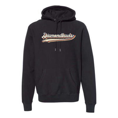 Diamondbacks Name Retro Vintage Gift For Men Women Premium Hoodie