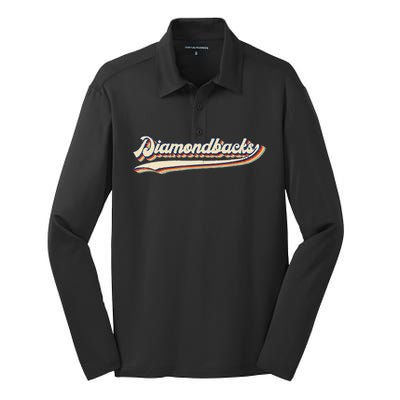 Diamondbacks Name Retro Vintage Gift For Men Women Silk Touch Performance Long Sleeve Polo