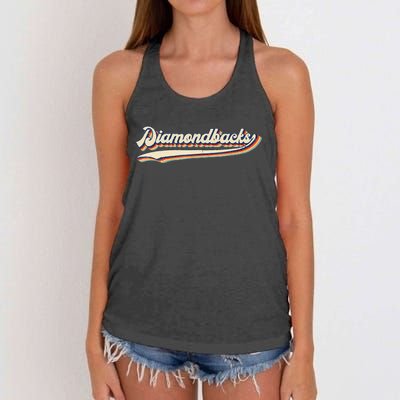 Diamondbacks Name Retro Vintage Gift For Men Women Women's Knotted Racerback Tank