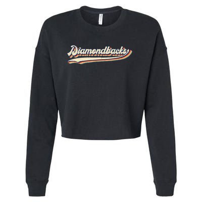 Diamondbacks Name Retro Vintage Gift For Men Women Cropped Pullover Crew