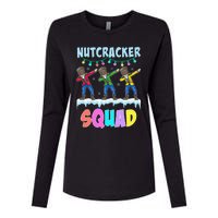 Dabbing Nutcracker Squad Christmas Ballet Pj Xmas Womens Cotton Relaxed Long Sleeve T-Shirt