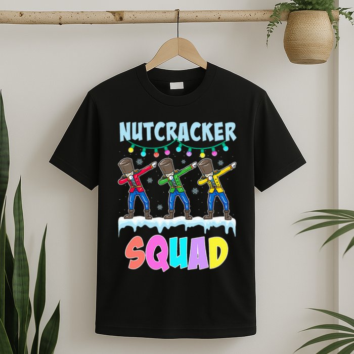 Dabbing Nutcracker Squad Christmas Ballet Pj Xmas T-Shirt