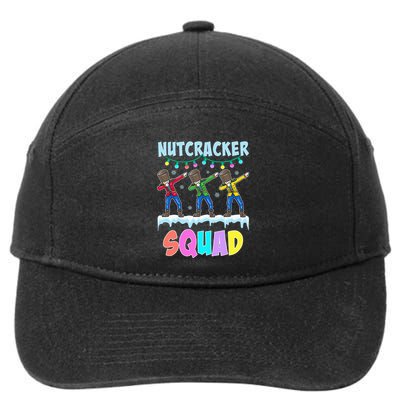 Dabbing Nutcracker Squad Christmas Ballet Pj Xmas 7-Panel Snapback Hat