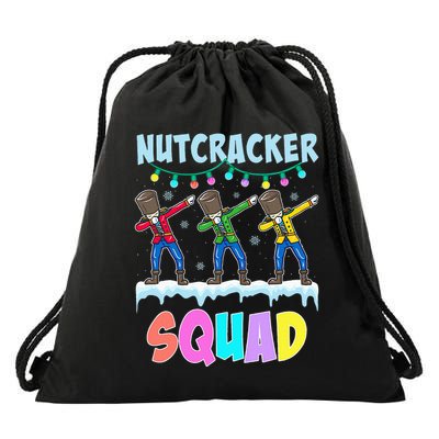 Dabbing Nutcracker Squad Christmas Ballet Pj Xmas Drawstring Bag