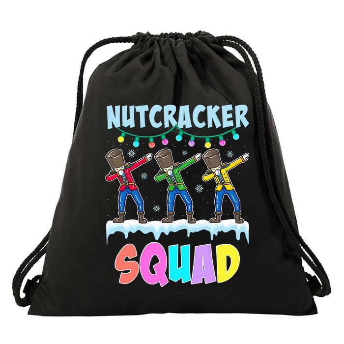 Dabbing Nutcracker Squad Christmas Ballet Pj Xmas Drawstring Bag