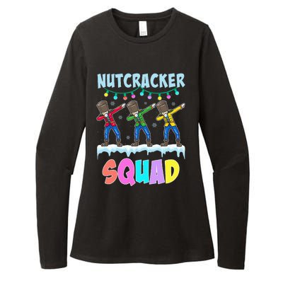 Dabbing Nutcracker Squad Christmas Ballet Pj Xmas Womens CVC Long Sleeve Shirt