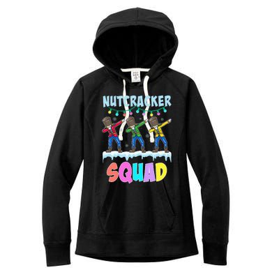 Dabbing Nutcracker Squad Christmas Ballet Pj Xmas Women's Fleece Hoodie