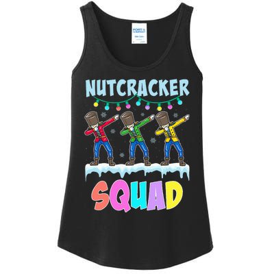 Dabbing Nutcracker Squad Christmas Ballet Pj Xmas Ladies Essential Tank