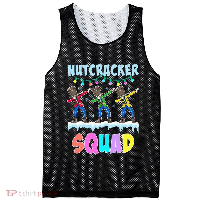 Dabbing Nutcracker Squad Christmas Ballet Pj Xmas Mesh Reversible Basketball Jersey Tank