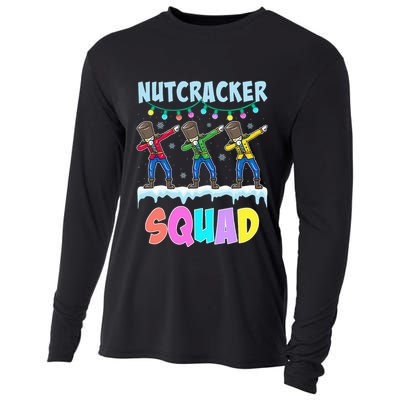 Dabbing Nutcracker Squad Christmas Ballet Pj Xmas Cooling Performance Long Sleeve Crew