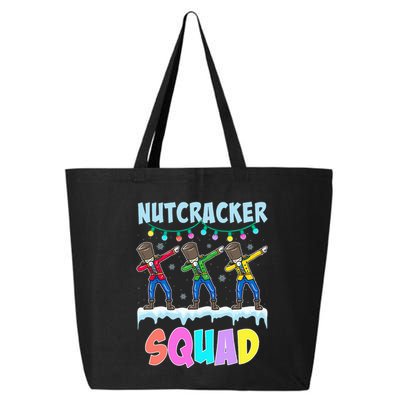 Dabbing Nutcracker Squad Christmas Ballet Pj Xmas 25L Jumbo Tote