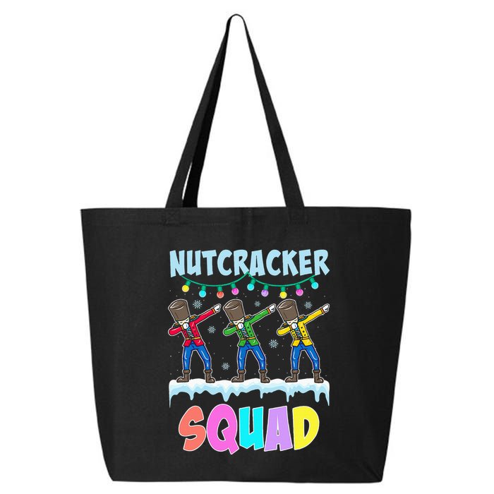 Dabbing Nutcracker Squad Christmas Ballet Pj Xmas 25L Jumbo Tote