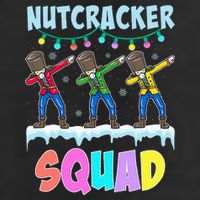 Dabbing Nutcracker Squad Christmas Ballet Pj Xmas 25L Jumbo Tote