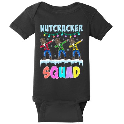 Dabbing Nutcracker Squad Christmas Ballet Pj Xmas Baby Bodysuit