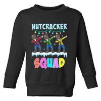 Dabbing Nutcracker Squad Christmas Ballet Pj Xmas Toddler Sweatshirt