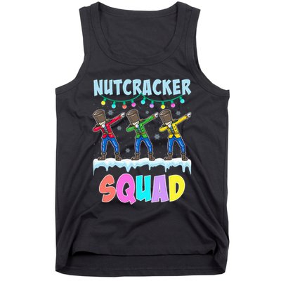 Dabbing Nutcracker Squad Christmas Ballet Pj Xmas Tank Top