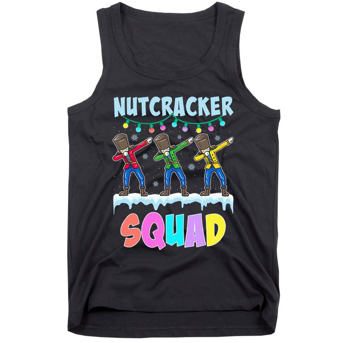 Dabbing Nutcracker Squad Christmas Ballet Pj Xmas Tank Top
