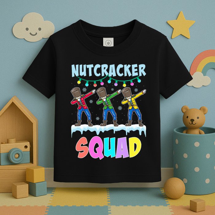 Dabbing Nutcracker Squad Christmas Ballet Pj Xmas Toddler T-Shirt