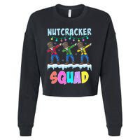 Dabbing Nutcracker Squad Christmas Ballet Pj Xmas Cropped Pullover Crew