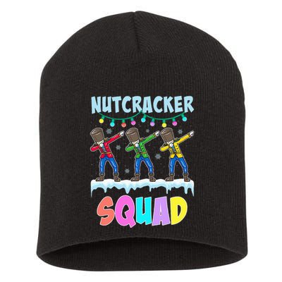 Dabbing Nutcracker Squad Christmas Ballet Pj Xmas Short Acrylic Beanie