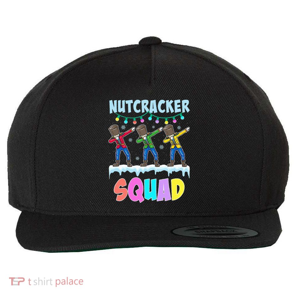 Dabbing Nutcracker Squad Christmas Ballet Pj Xmas Wool Snapback Cap