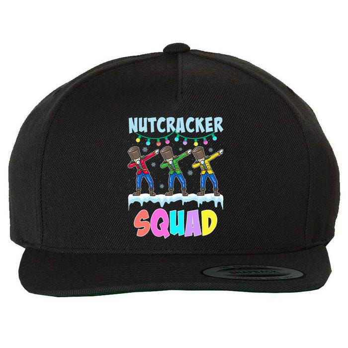 Dabbing Nutcracker Squad Christmas Ballet Pj Xmas Wool Snapback Cap
