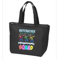 Dabbing Nutcracker Squad Christmas Ballet Pj Xmas Zip Tote Bag