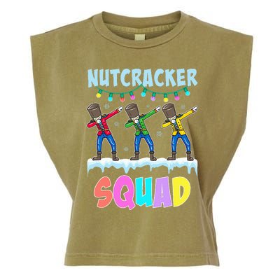 Dabbing Nutcracker Squad Christmas Ballet Pj Xmas Garment-Dyed Women's Muscle Tee