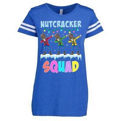 Dabbing Nutcracker Squad Christmas Ballet Pj Xmas Enza Ladies Jersey Football T-Shirt