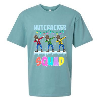 Dabbing Nutcracker Squad Christmas Ballet Pj Xmas Sueded Cloud Jersey T-Shirt