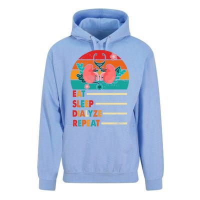 Dialysis Nurse Schedule Eat Sleep Dialyze Repeat Nurse Mom Meaningful Gift Unisex Surf Hoodie