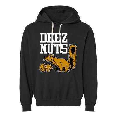 Deez Nuts Squirrel Garment-Dyed Fleece Hoodie