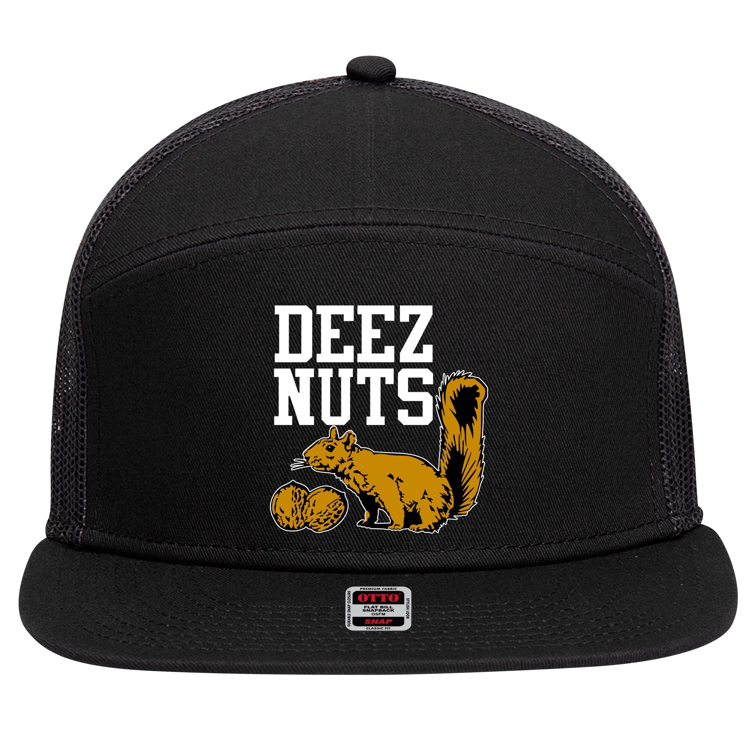 Deez Nuts Squirrel 7 Panel Mesh Trucker Snapback Hat