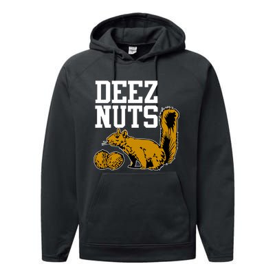 Deez Nuts Squirrel Performance Fleece Hoodie