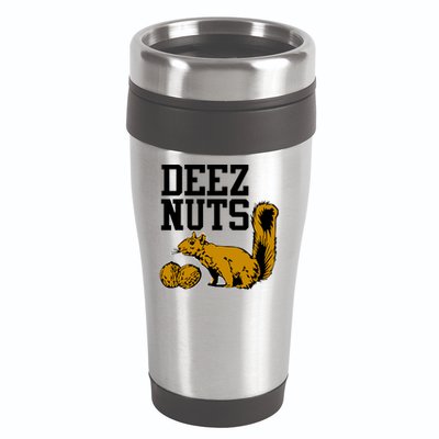 Deez Nuts Squirrel 16oz Travel Tumbler