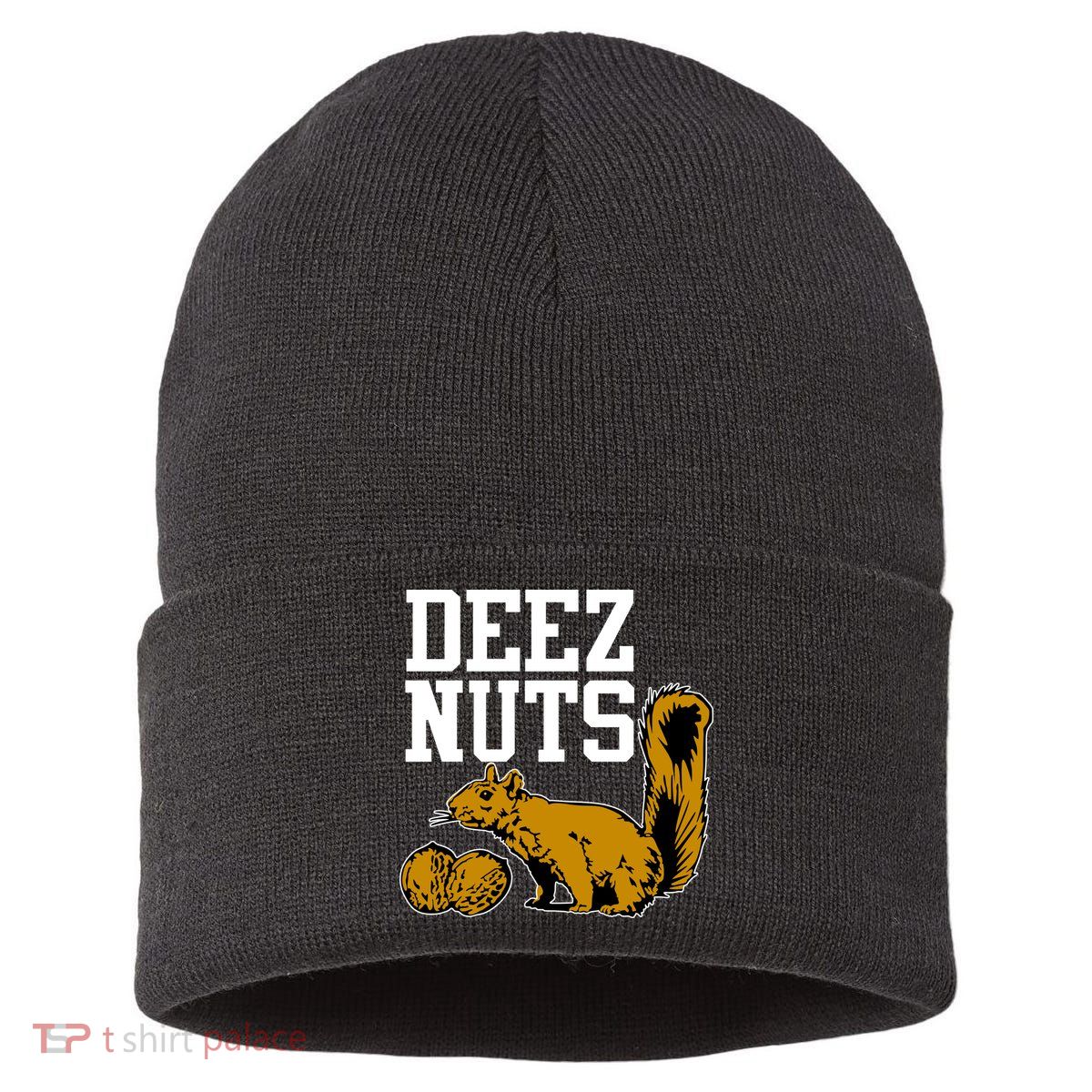Deez Nuts Squirrel Sustainable Knit Beanie