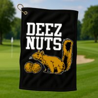 Deez Nuts Squirrel Golf Towel