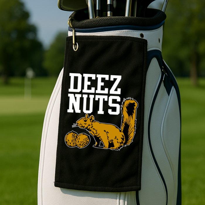 Deez Nuts Squirrel Golf Towel