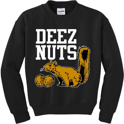 Deez Nuts Squirrel Kids Sweatshirt