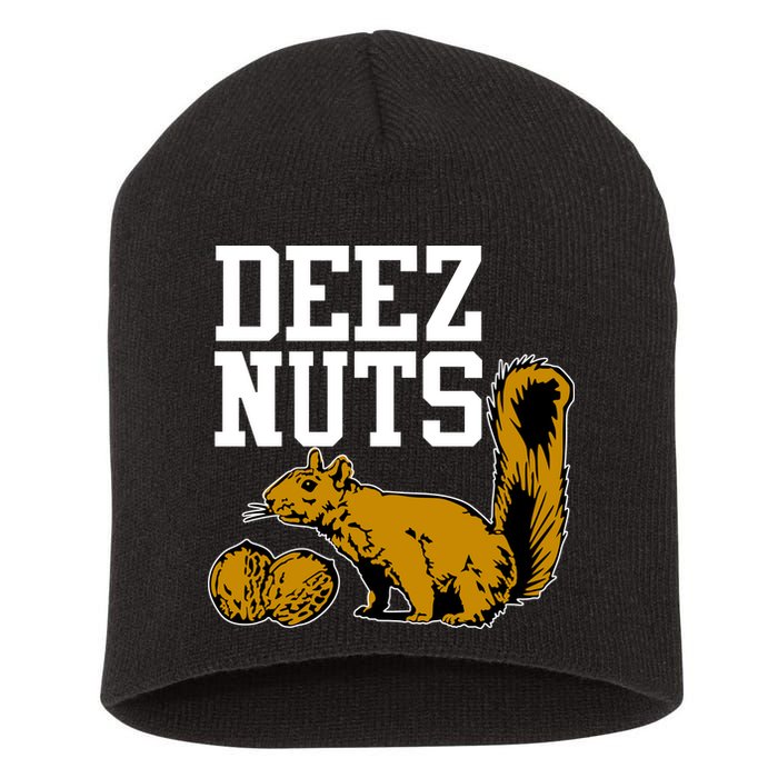Deez Nuts Squirrel Short Acrylic Beanie