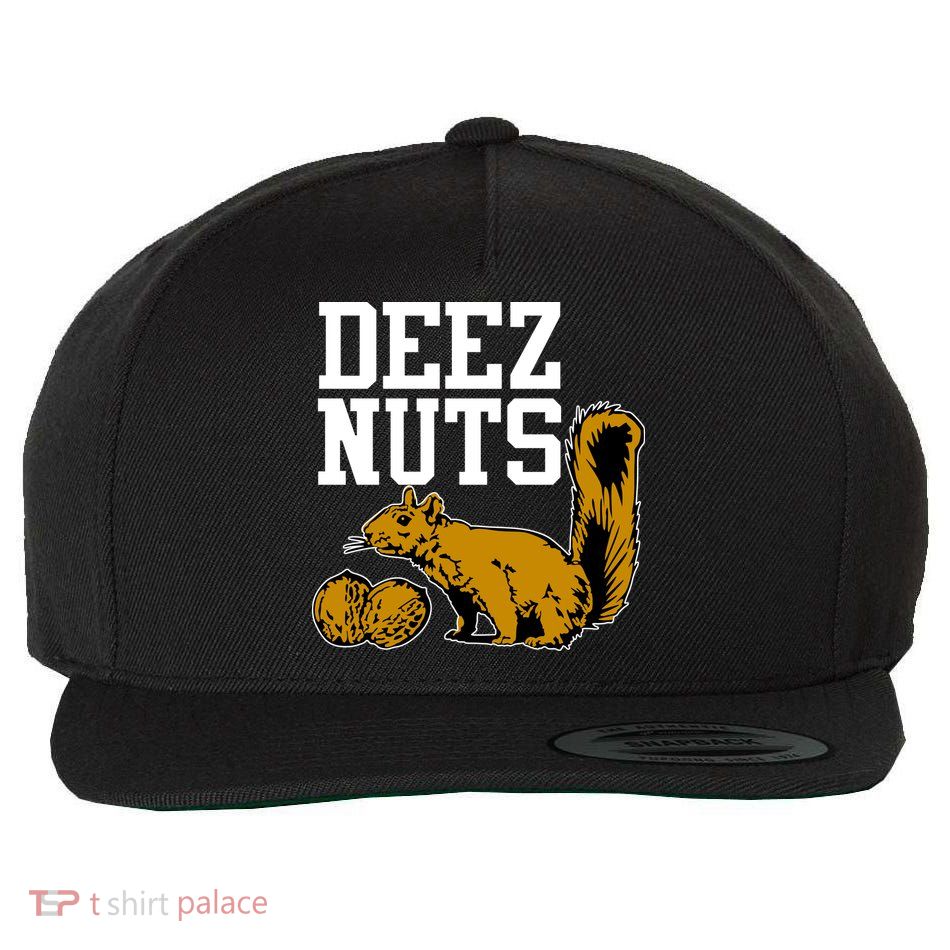Deez Nuts Squirrel Wool Snapback Cap