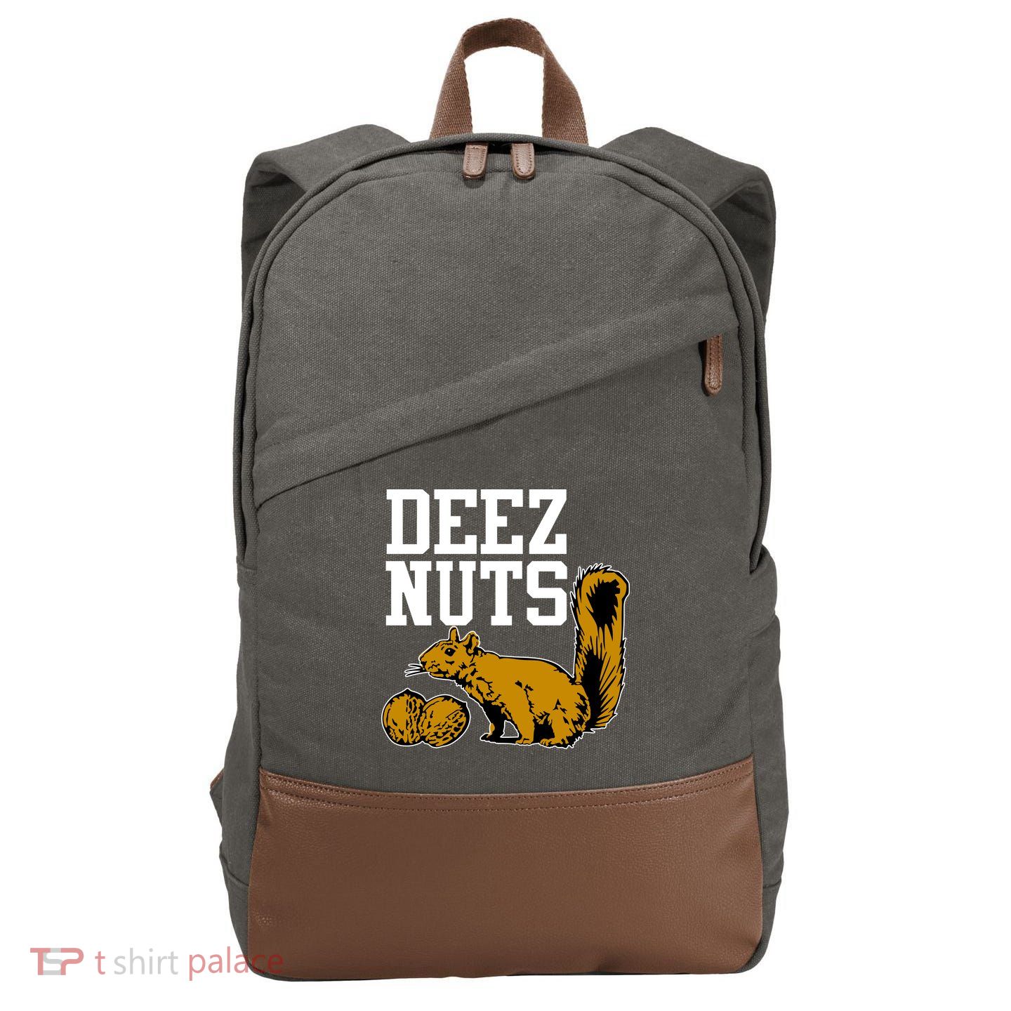 Deez Nuts Squirrel Cotton Canvas Backpack