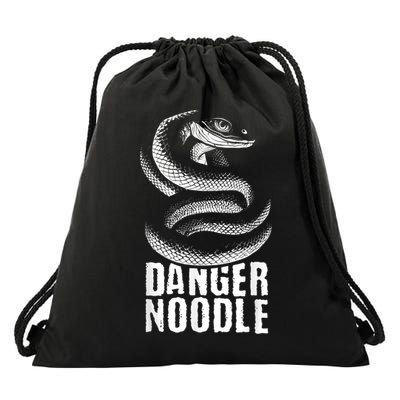 Danger Noodle Snake Reptile Lover Zoo Zookeeper Zoologist Drawstring Bag