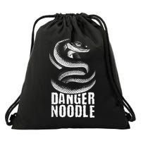 Danger Noodle Snake Reptile Lover Zoo Zookeeper Zoologist Drawstring Bag