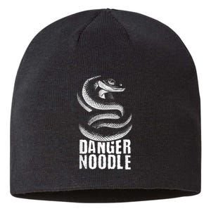 Danger Noodle Snake Reptile Lover Zoo Zookeeper Zoologist Sustainable Beanie