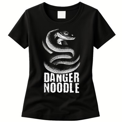 Danger Noodle Snake Reptile Lover Zoo Zookeeper Zoologist Women's T-Shirt