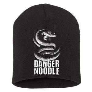 Danger Noodle Snake Reptile Lover Zoo Zookeeper Zoologist Short Acrylic Beanie