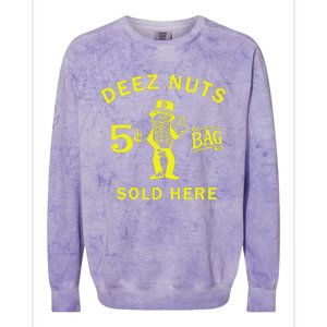 Deez Nuts Sold Here Colorblast Crewneck Sweatshirt