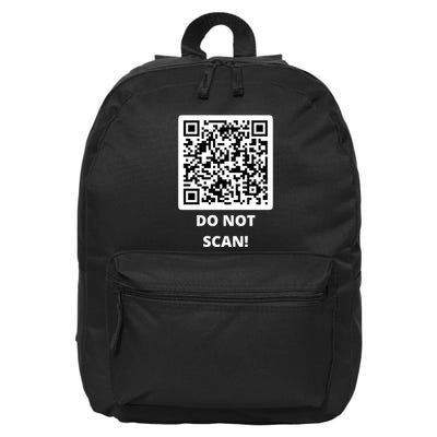 Do Not Scan Rick Roll Meme Funny 16 in Basic Backpack